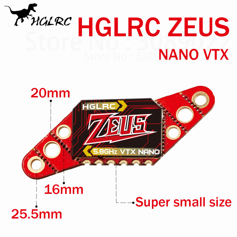 HGLRC Zeus Nano 350mW FPV VTX  - огляд і ціна Top Rc Hobby Mini Xcub