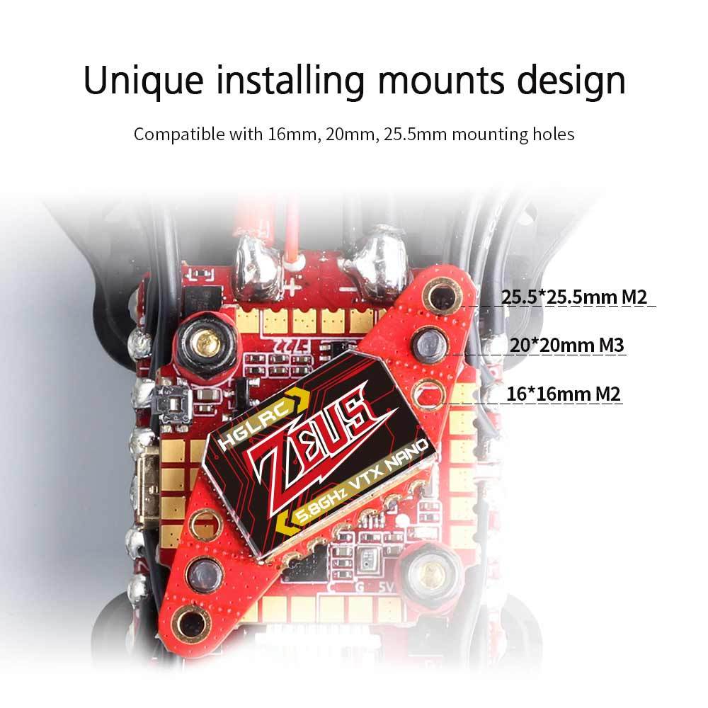 HGLRC Zeus Nano 350mW FPV VTX  - огляд і ціна Top Rc Hobby Mini Xcub