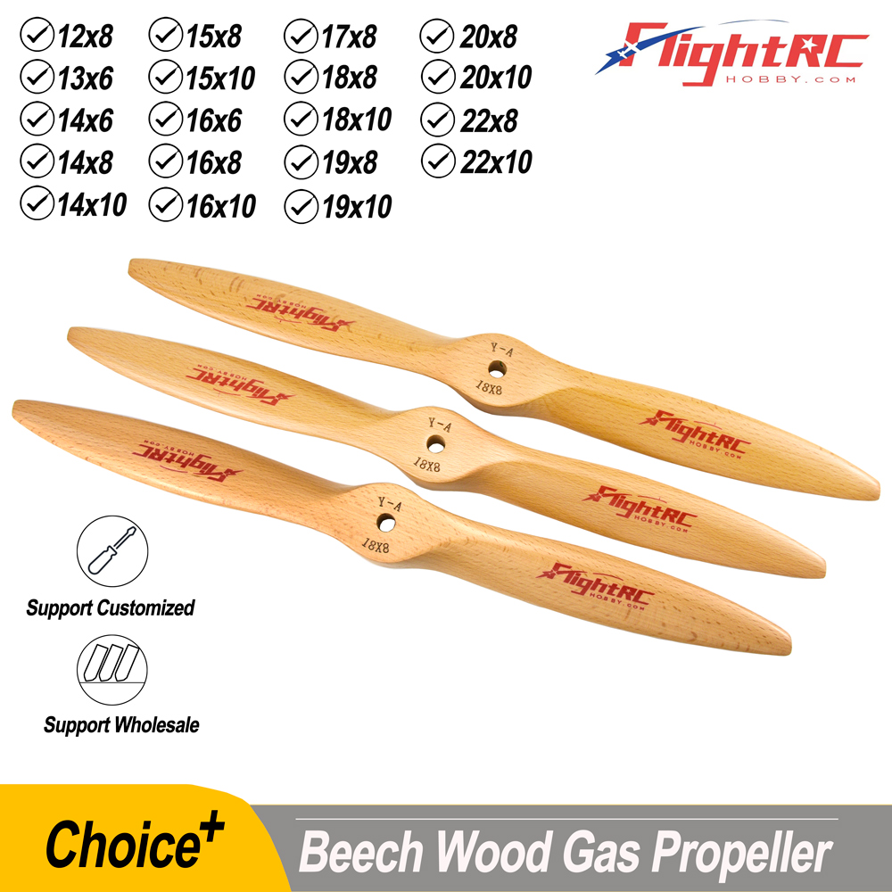 1Pc Wooden Beech Propeller CW  - огляд і ціна Rc Hobby Engine