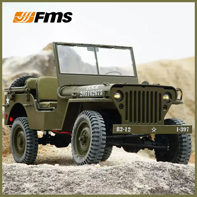 FMS 1/6 Climber 1941 Willys MB - огляд і ціна Hobby Zone Rc