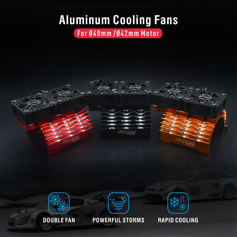 SURPASS HOBBY Dual Cooling Fan - огляд і ціна Rc Hobby Engine
